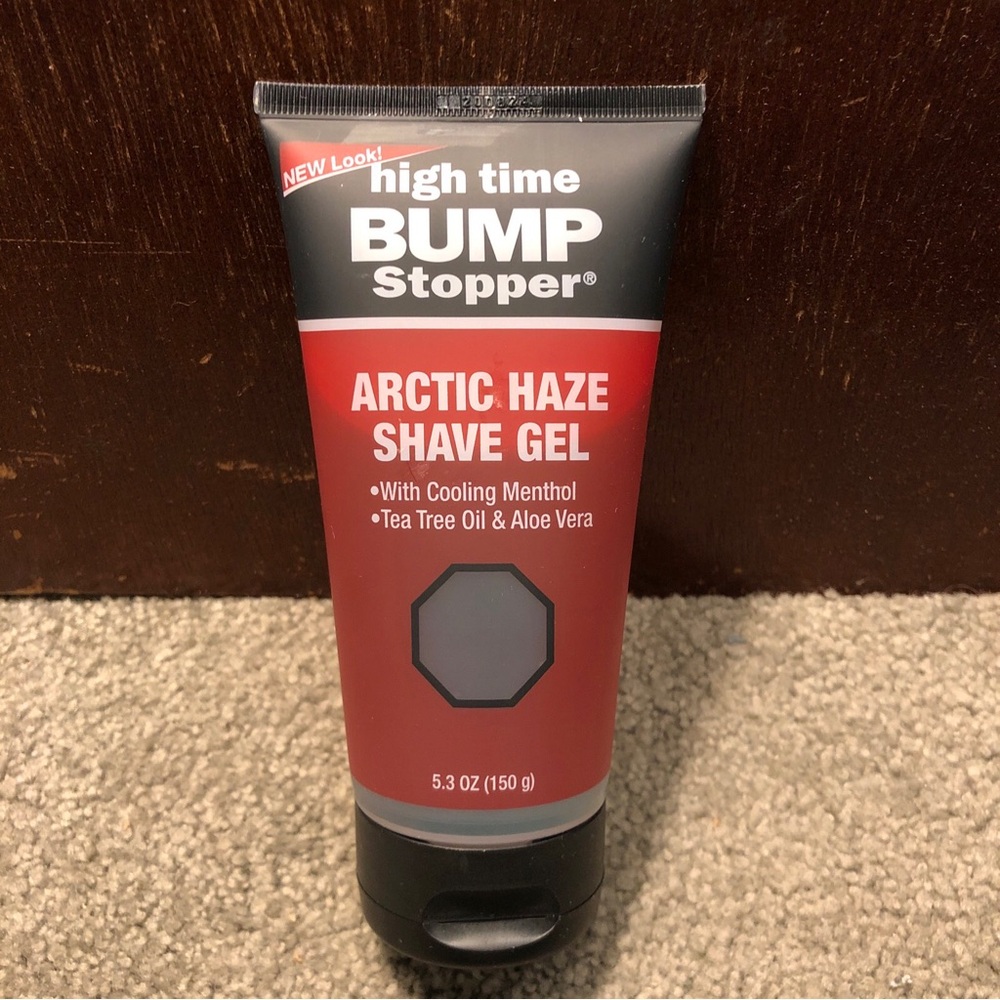 High Time Bump Stopper Arctic Haze Shave Gel Tea Tree Oil & Aloe Vera, 5.3oz